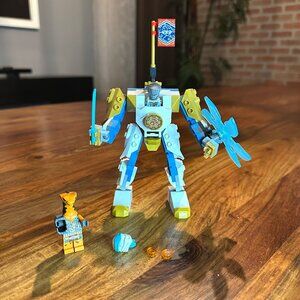 LEGO NINJAGO: Zane's Power Up Mech Evo (71761) COMPLETE